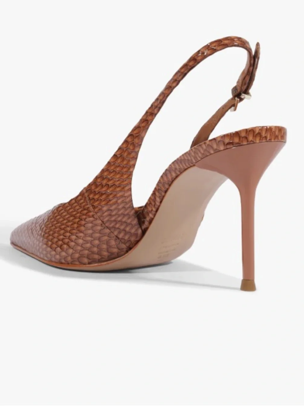 Women's Schutz Paola Leather Slingback Pointed-Toe Pumps. Size 8.5